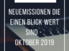 Anleihen Neuemissionen die einen Blick wert sind – Oktober 2019